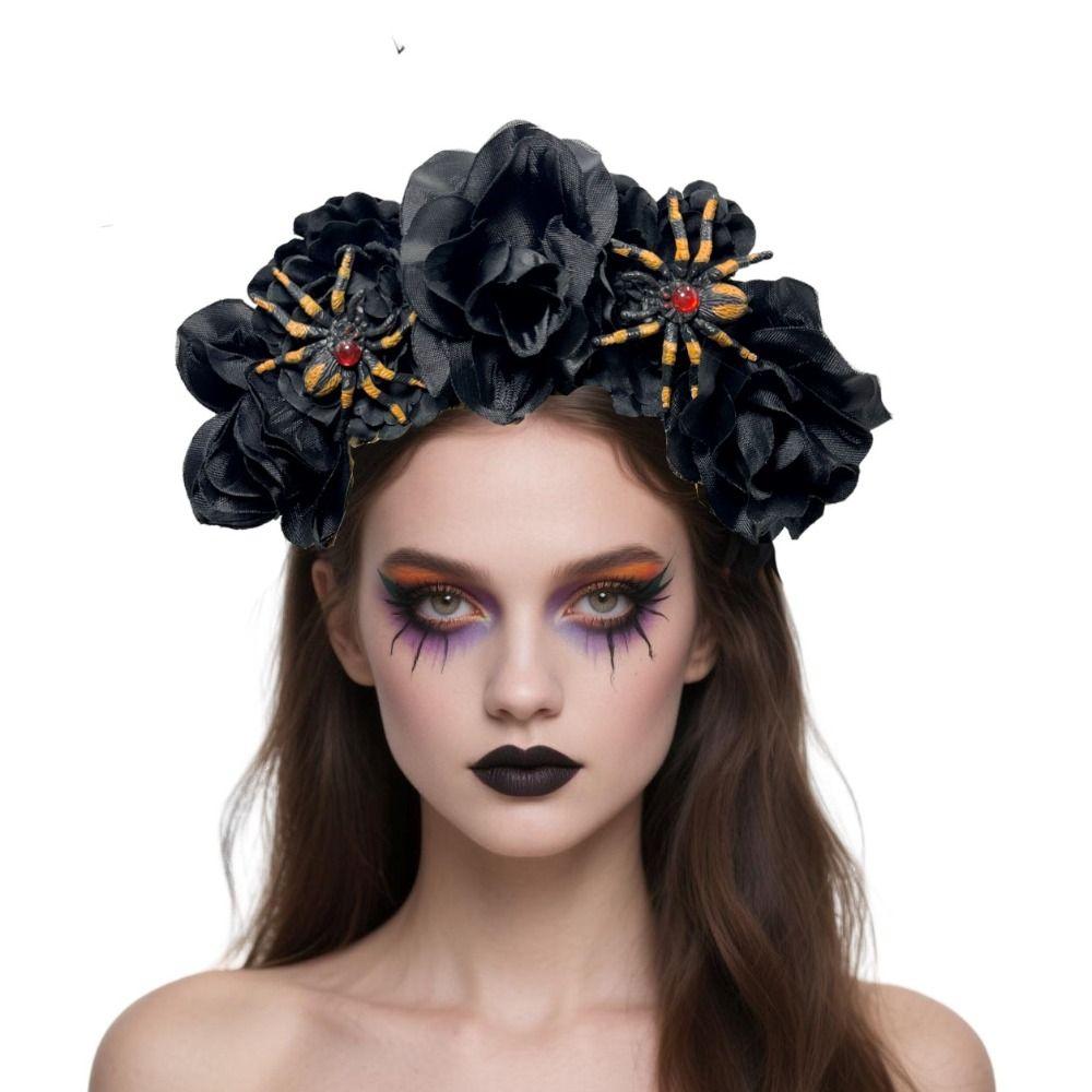 Comfortable Artificial Rose Headband Realistic Fabric Headband Halloween Hair Accessory Banquet style B
Comfortable Artificial Rose Headband Realistic Fabric Headband Halloween Hair Accessory Banquet style B