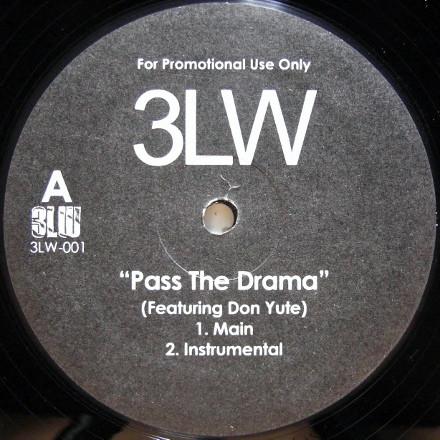 12-дюймовая пластинка 3LW - Pass The Drama 3LW001 Не на лейбле США Рэп и хип-хоп/R&B Б/У
12-дюймовая пластинка 3LW - Pass The Drama 3LW001 Не на лейбле США Рэп и хип-хоп/R&B Б/У