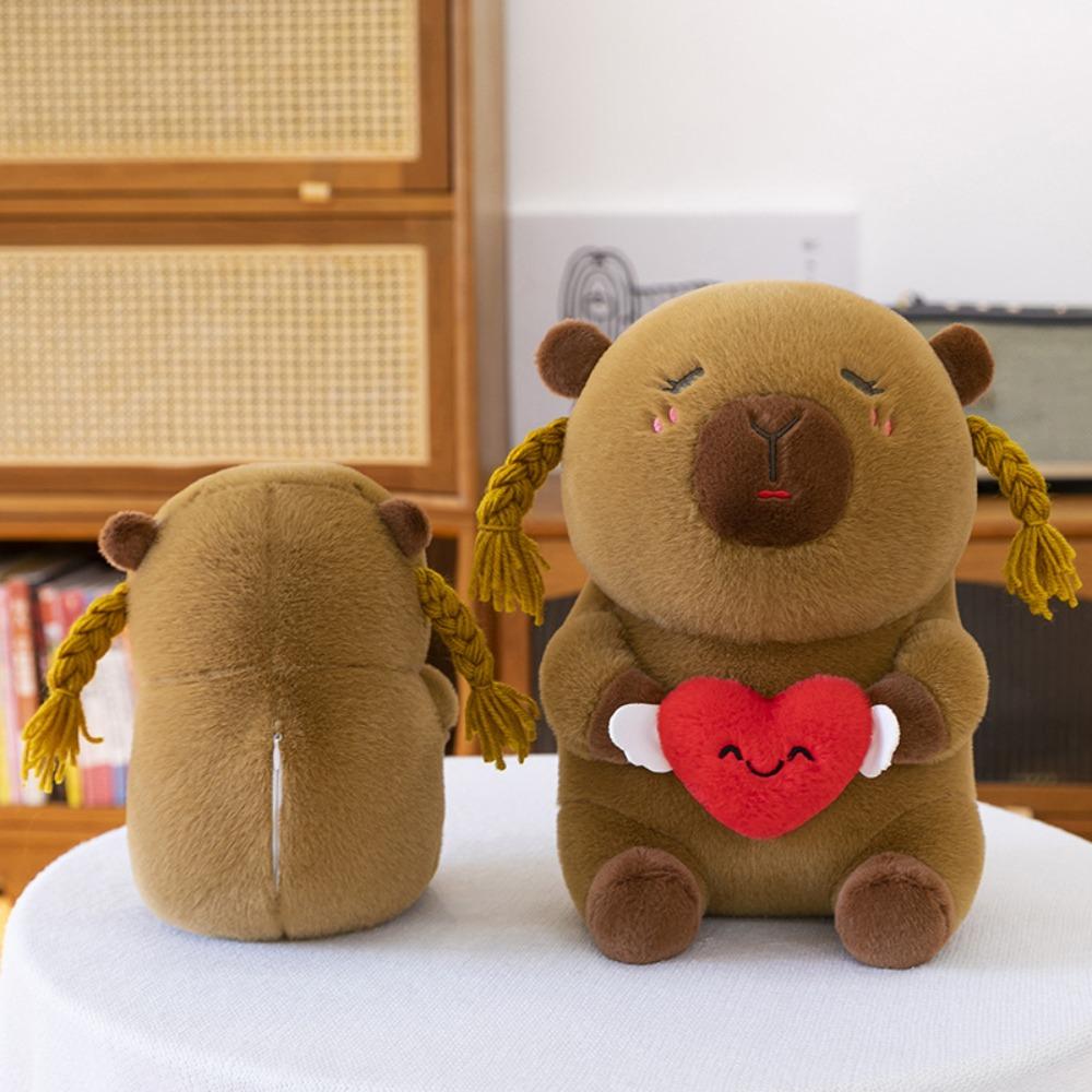 Fluffy Capybara Cotton Doll Love Heart Capybara Stuffed Doll Funny Capybara Plush Toy Room Decor 25cm-capybara
Fluffy Capybara Cotton Doll Love Heart Capybara Stuffed Doll Funny Capybara Plush Toy Room Decor 25cm-capybara