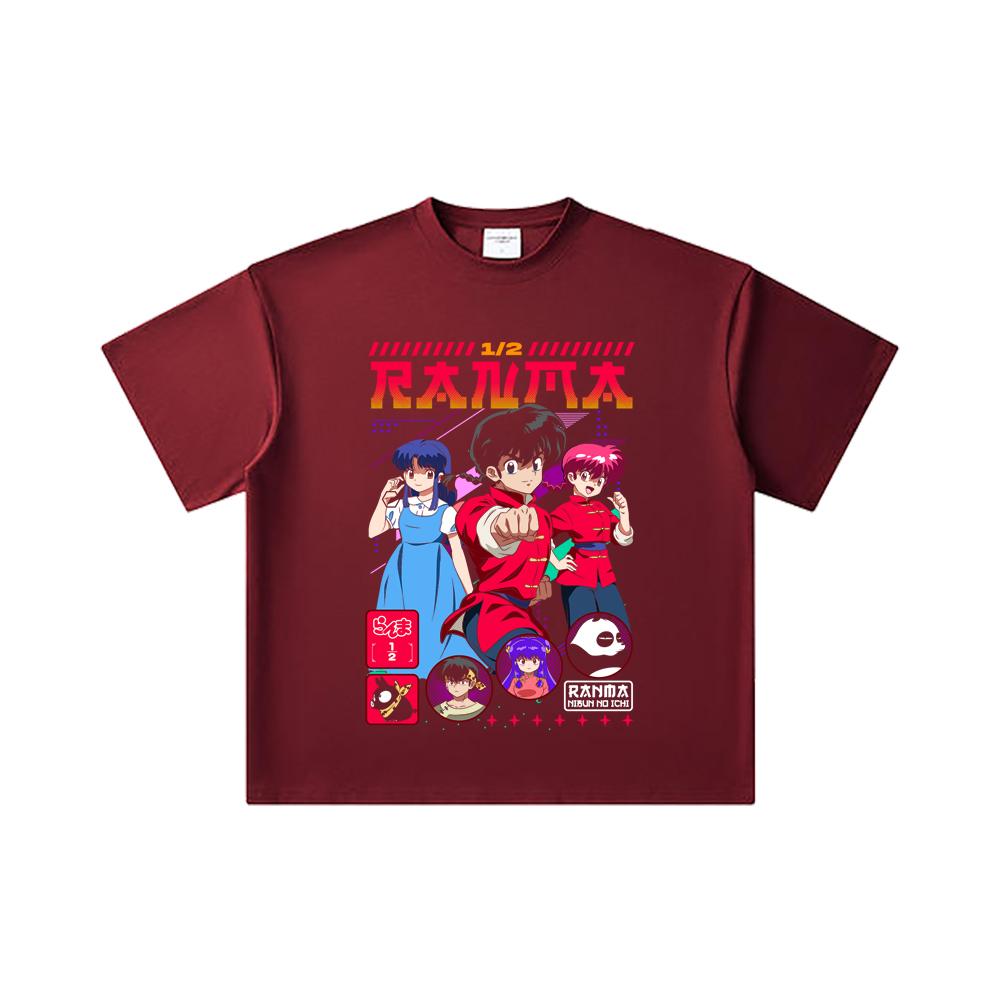 260 GSM Double Yarn 32 Count 100% Cotton Ranma 12 V5 Print Unisex Heavy Cotton T Shirt 2XL вина червоного кольору
260 GSM Double Yarn 32 Count 100% Cotton Ranma 12 V5 Print Unisex Heavy Cotton T Shirt 2XL вина червоного кольору