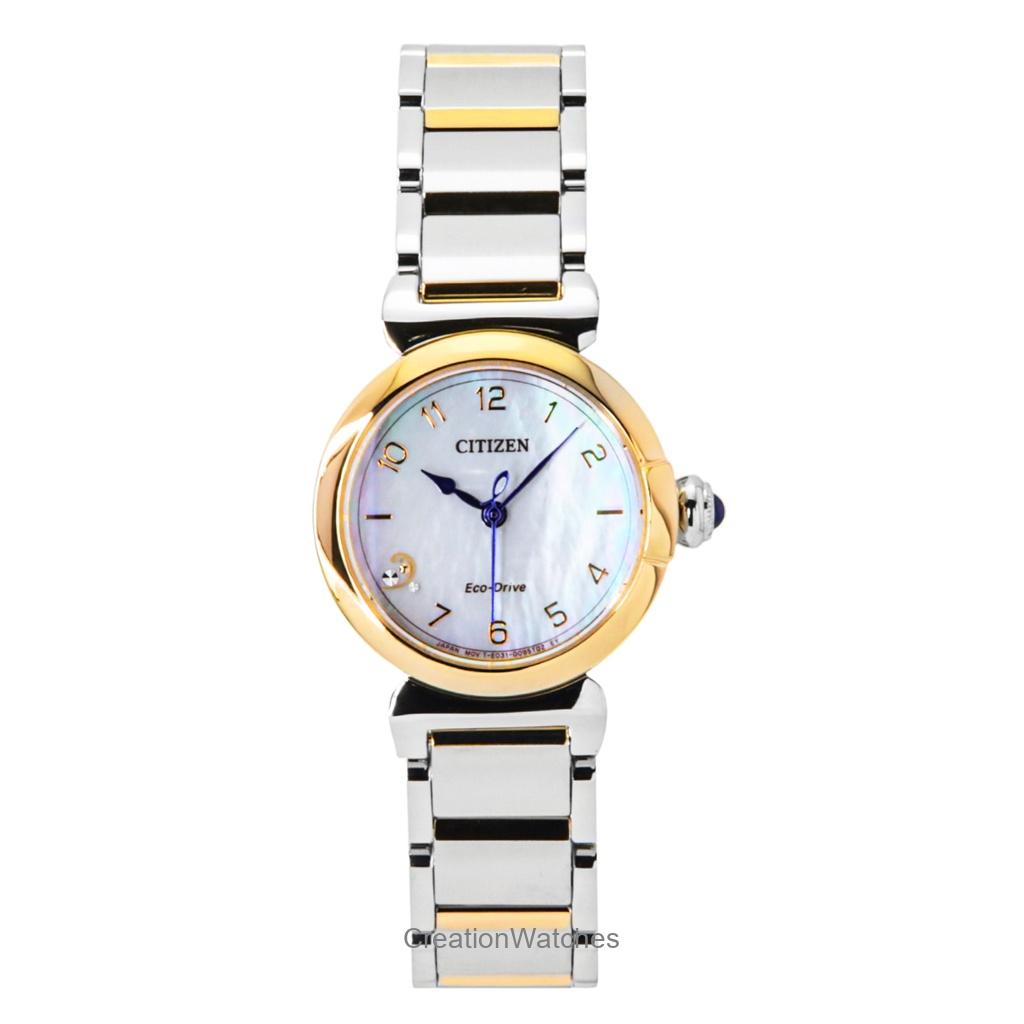Женские часы Citizen L May Bells Mini из нержавеющей стали с белым перламутровым циферблатом Eco-Drive EM1136-87D белый
Женские часы Citizen L May Bells Mini из нержавеющей стали с белым перламутровым циферблатом Eco-Drive EM1136-87D белый