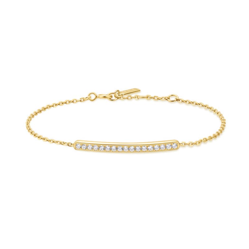 ANIA HAIE Gold Pave Bar 925 Silver Bracelet B062-02G single type
ANIA HAIE Gold Pave Bar 925 Silver Bracelet B062-02G single type