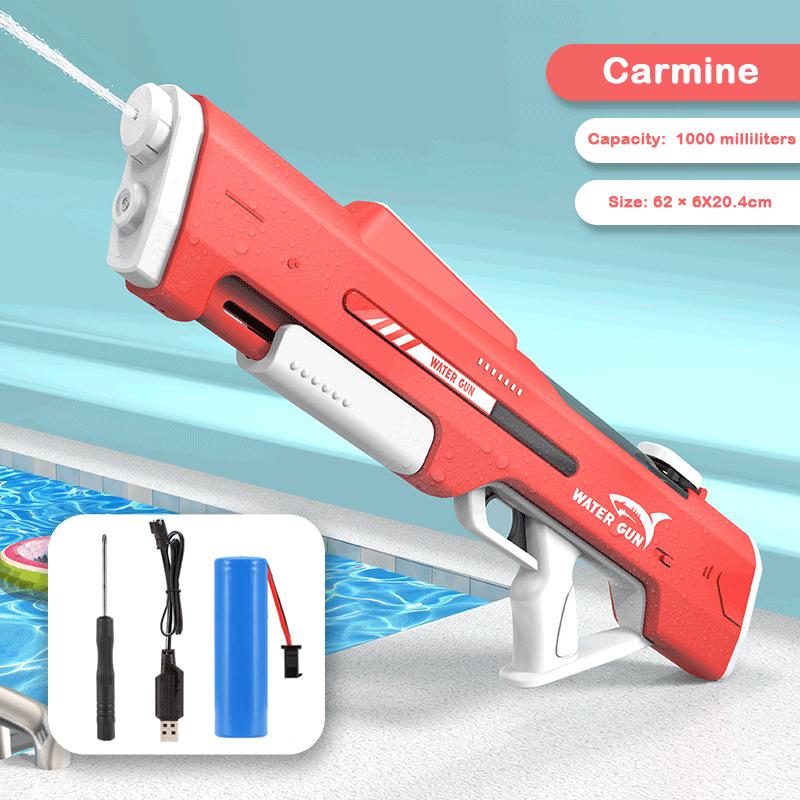 62CM Adults Electric Water Gun Toy 1000ML Powerful Automatic Water Pistol Blaster Bursts Play Summer Outdoor Pool Toys for Boys
62CM Adults Electric Water Gun Toy 1000ML Powerful Automatic Water Pistol Blaster Bursts Play Summer Outdoor Pool Toys for Boys