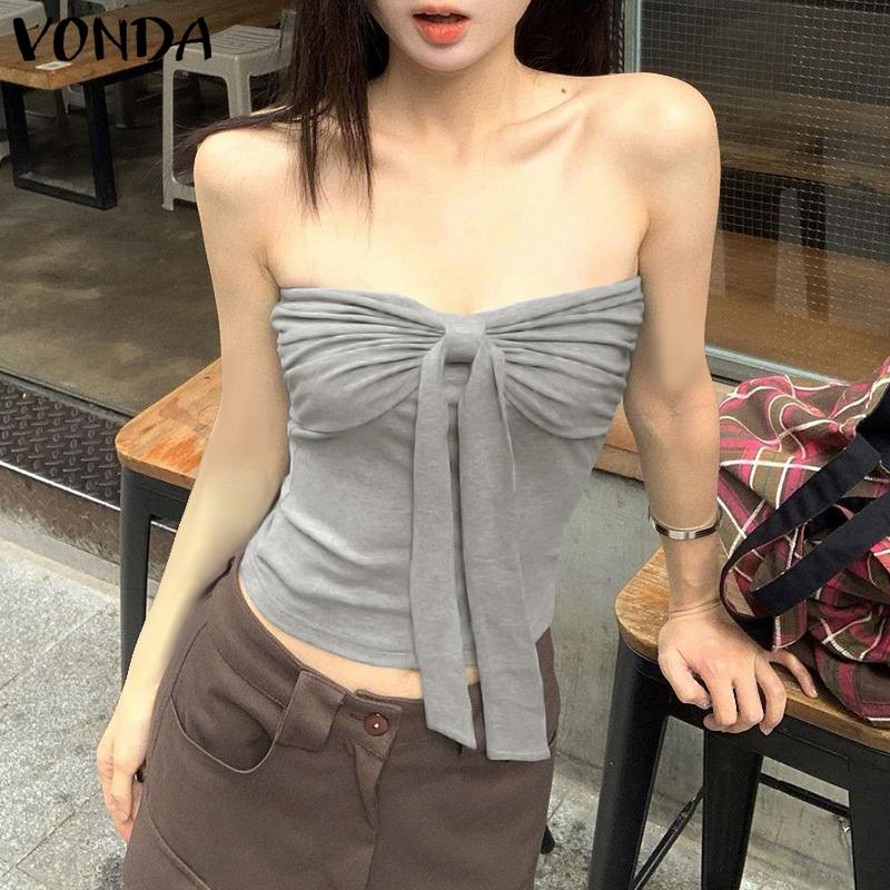 VONDA Women Off Shoulder Sleeveless Bow Knot Tight Solid Color Strapless Tops S чёрный
VONDA Women Off Shoulder Sleeveless Bow Knot Tight Solid Color Strapless Tops S чёрный
