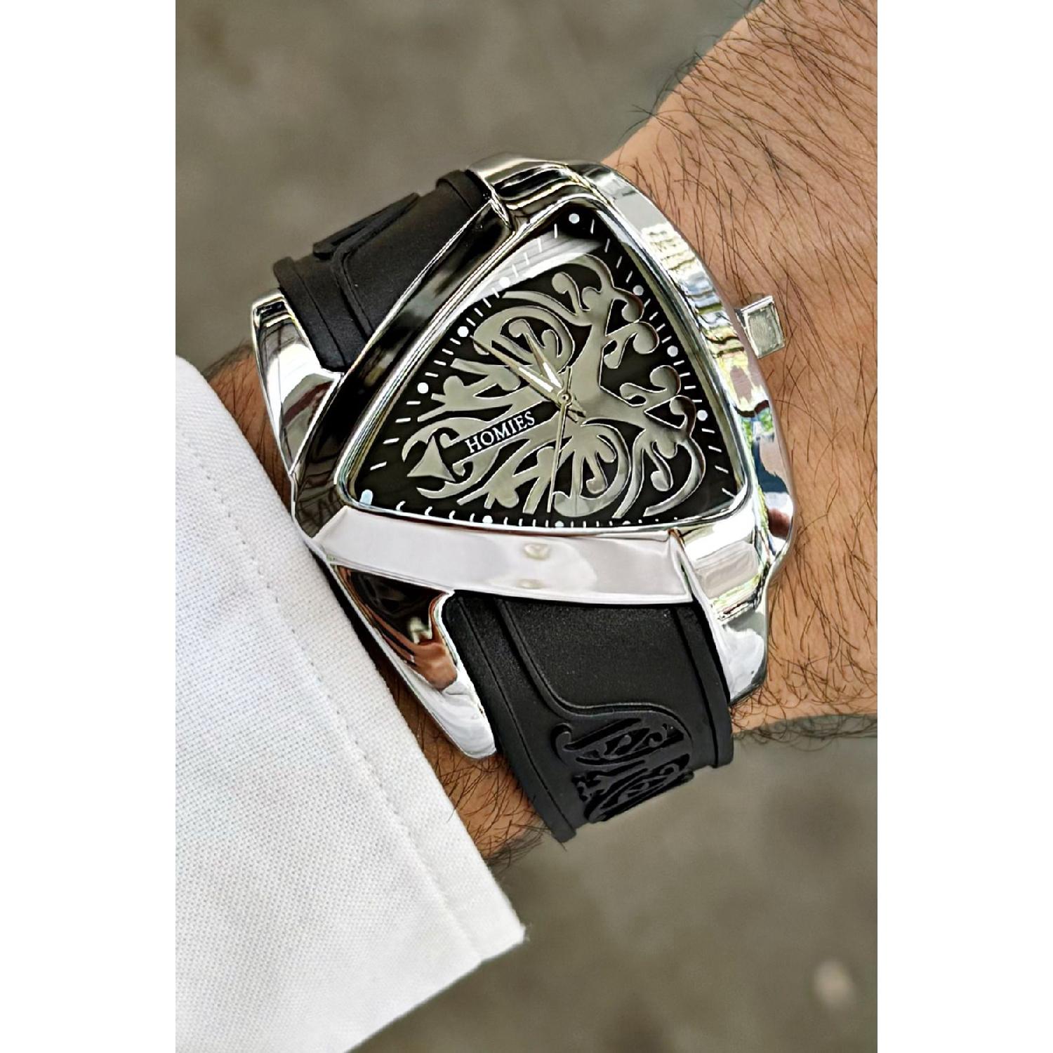 Мужские наручные часы с треугольным корпусом (Полат Алемдар Часы работы) Силиконовый ремешок
Мужские наручные часы с треугольным корпусом (Полат Алемдар Часы работы) Силиконовый ремешок