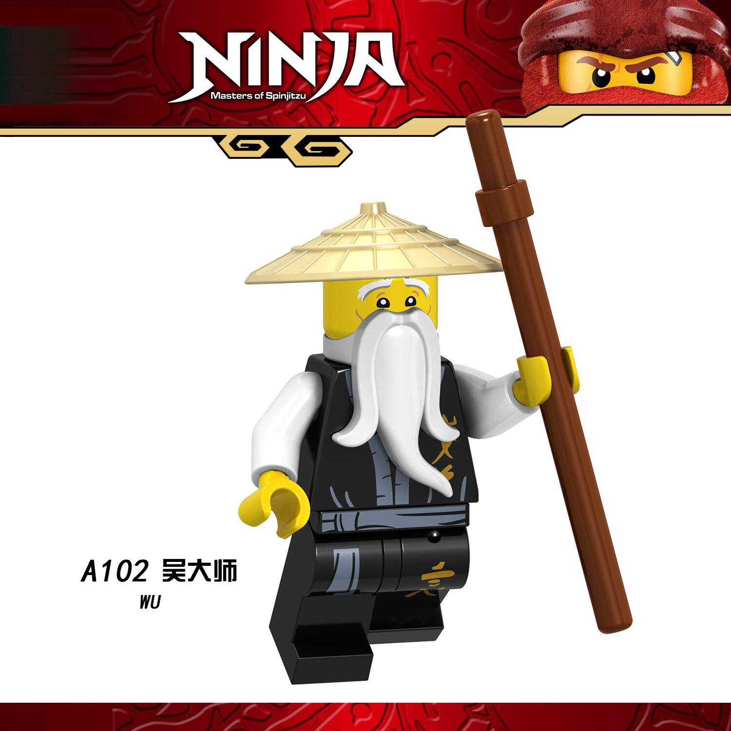 Фігурки ніндзя Джей Кай Ллойд Нья Зейн Коул Самурай X Майстер Ву Набір будівельних блоків Ніндзя Фільм Бойовик A102
Фігурки ніндзя Джей Кай Ллойд Нья Зейн Коул Самурай X Майстер Ву Набір будівельних блоків Ніндзя Фільм Бойовик A102