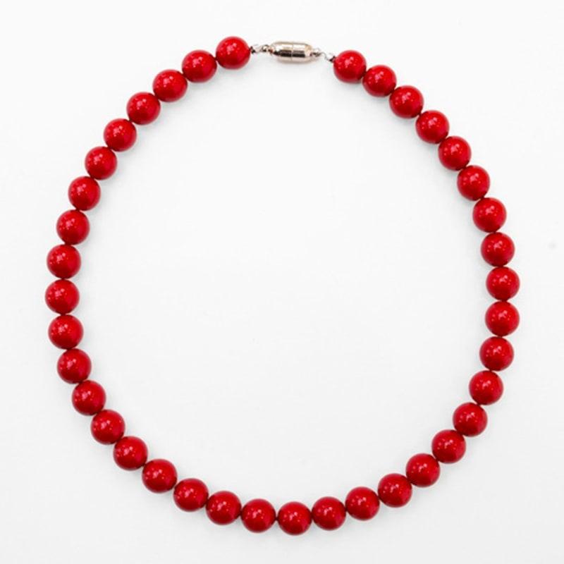 A BIT MOR SHY RED PEARL NECKLACE 38cm
A BIT MOR SHY RED PEARL NECKLACE 38cm