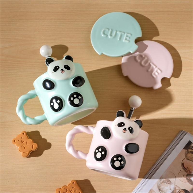 Ceramic Mug Stereoscopic Panda Pattern with Lid and Spoon Breakfast Milk Tea Mug Coffee Juice Yogurt Cups Office Home Water Cup 380ml жёлтый
Ceramic Mug Stereoscopic Panda Pattern with Lid and Spoon Breakfast Milk Tea Mug Coffee Juice Yogurt Cups Office Home Water Cup 380ml жёлтый