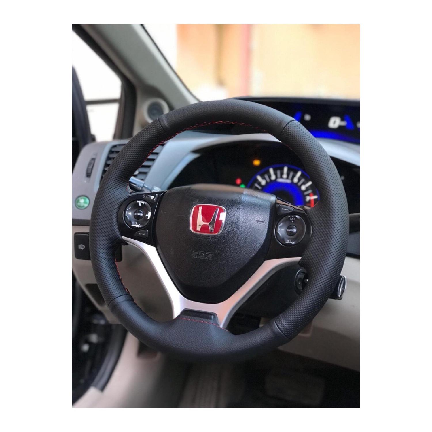 Красный сшитый кожаный чехол на руль с двойным узором для автомобиля Honda Civic Fb7
Красный сшитый кожаный чехол на руль с двойным узором для автомобиля Honda Civic Fb7