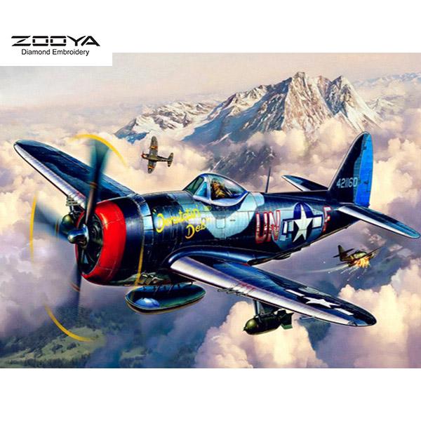 ZOOYA DIY 3D круглая алмазная картина истребитель вышивка крестиком домашний декор 
ZOOYA DIY 3D круглая алмазная картина истребитель вышивка крестиком домашний декор