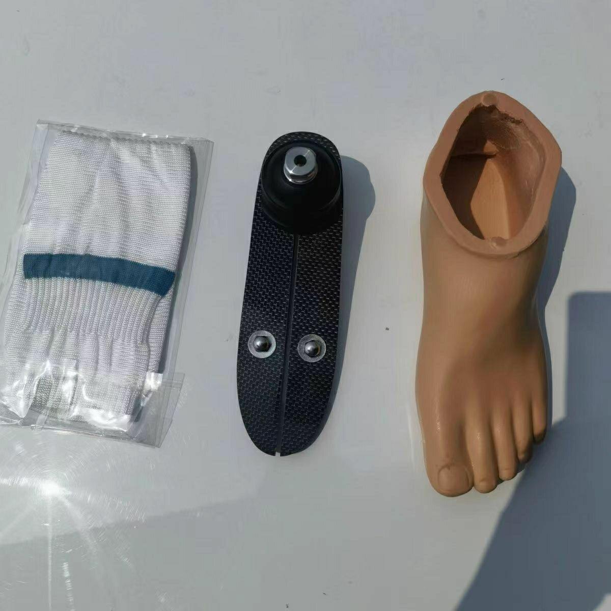 Carbon Fiber Prosthetic Foot Size 22-27 Including foot shells protective sock 27-right чорний
Carbon Fiber Prosthetic Foot Size 22-27 Including foot shells protective sock 27-right чорний