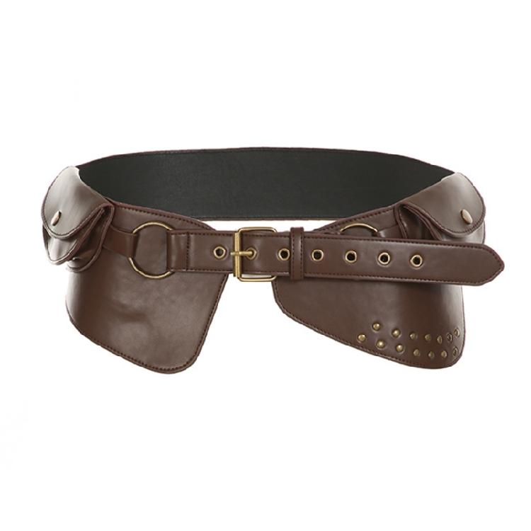 Субкультури Ремінь з пряжкою для жінок Клепаний ремінь-поясна сумка 2000-х Пояс-корсет для підлітків Західний корсетний пояс 1 коричневий
Субкультури Ремінь з пряжкою для жінок Клепаний ремінь-поясна сумка 2000-х Пояс-корсет для підлітків Західний корсетний пояс 1 коричневий