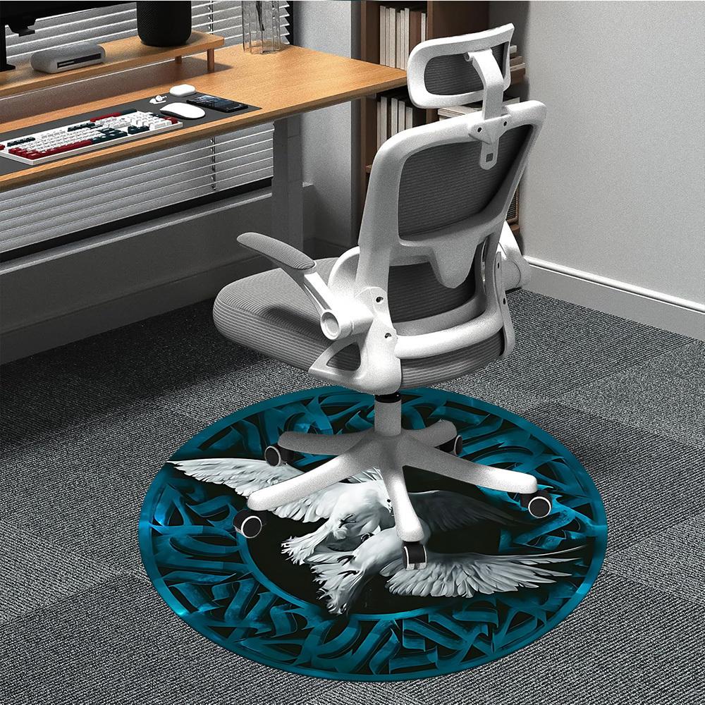 1pc Dove Couple Chair Carpet for Office, Round Non Slip Durable Large Size Office Carpet, Suitable for Office 80cm
1pc Dove Couple Chair Carpet for Office, Round Non Slip Durable Large Size Office Carpet, Suitable for Office 80cm