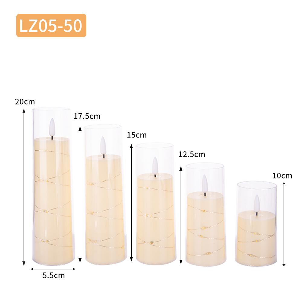 Glass-Covered LED Flameless Candles with Fairy Lights Set
Glass-Covered LED Flameless Candles with Fairy Lights Set