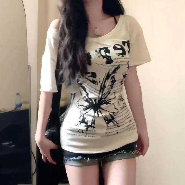 No price reduction #off-shoulder butterfly print T-shirt women s summer new loose casual temperament short-sleeved top trendy S белый
No price reduction #off-shoulder butterfly print T-shirt women s summer new loose casual temperament short-sleeved top trendy S белый