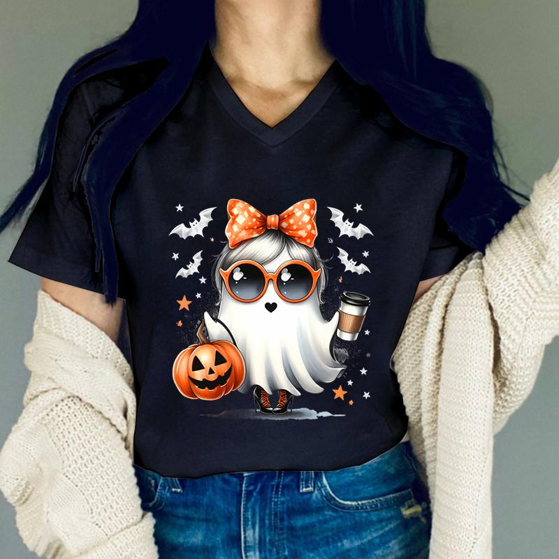 Halloween Ghost Graphic T Shirts Women Pumpkin Coffee Lovers Tshirt Fashion Ghost Print Women Funny Halloween Casual Tshirts 4XL
Halloween Ghost Graphic T Shirts Women Pumpkin Coffee Lovers Tshirt Fashion Ghost Print Women Funny Halloween Casual Tshirts 4XL