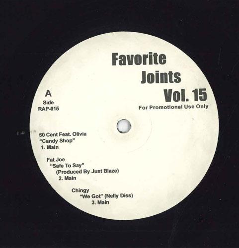 12inch Record VARIOUS Favourite Joints Vol.15 RAP015 FAVORITE JOINT 2005 US Rap HipHopRB Used
12inch Record VARIOUS Favourite Joints Vol.15 RAP015 FAVORITE JOINT 2005 US Rap HipHopRB Used