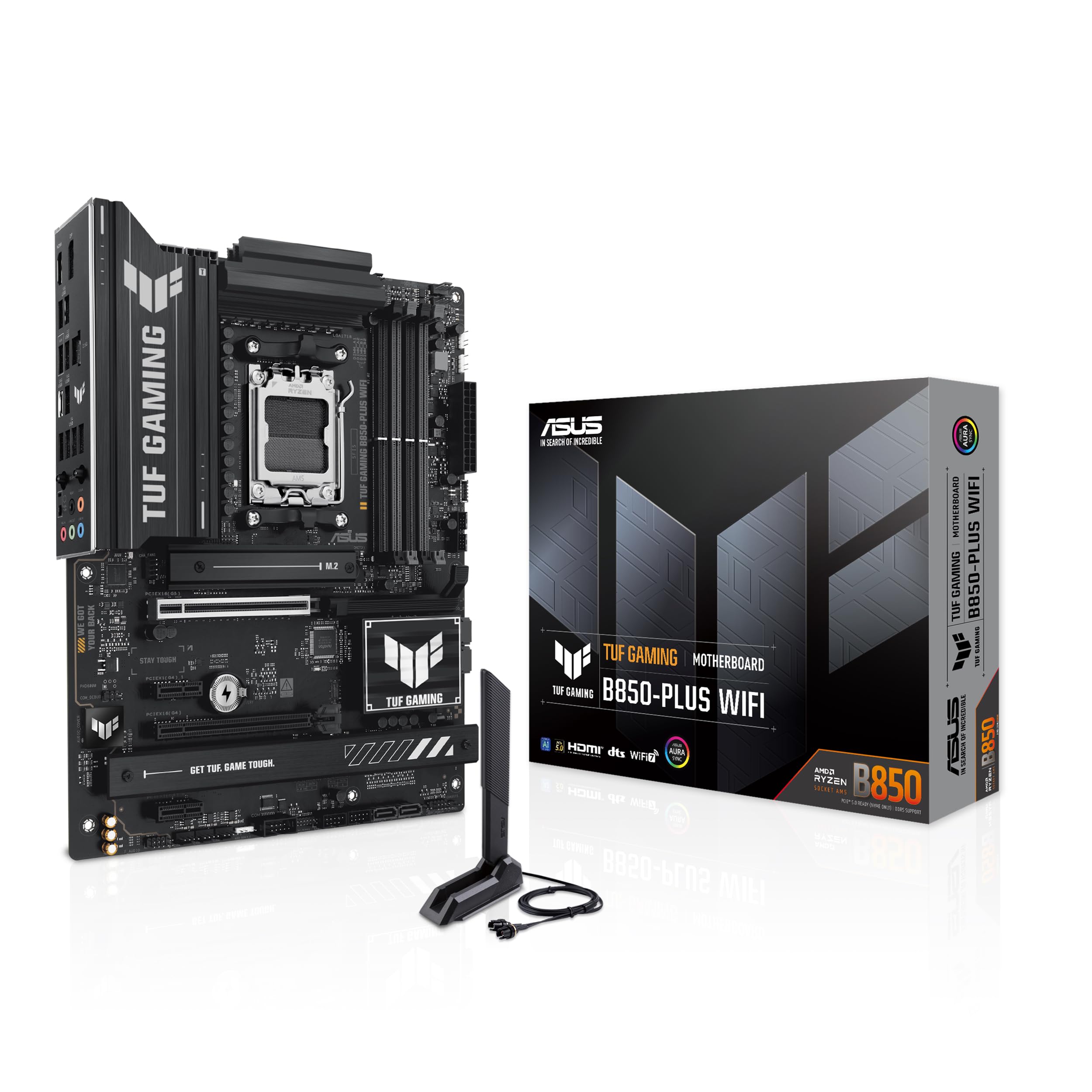 Asus AMD AM5 Материнська плата AMD B850 ATX, сумісна з Ryzen 9000 7000 GAMING WIFI Домашній авторизований дистриб’ютор продукту &8000 & Series/TUF B850-PLUS
Asus AMD AM5 Материнська плата AMD B850 ATX, сумісна з Ryzen 9000 7000 GAMING WIFI Домашній авторизований дистриб’ютор продукту &8000 & Series/TUF B850-PLUS