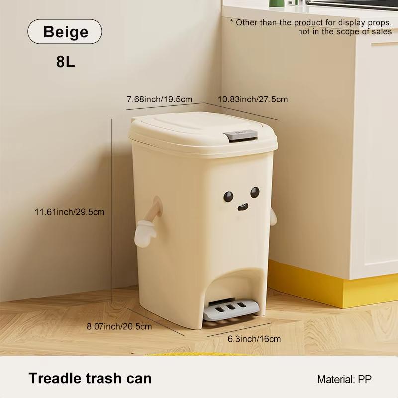 Uforu 10L/20L Back to School Large Capacity Foot Pedal Trash Can for Kitchen Dorm Room Toilet DIY Cute Creative Ash-Bin
Uforu 10L/20L Back to School Large Capacity Foot Pedal Trash Can for Kitchen Dorm Room Toilet DIY Cute Creative Ash-Bin