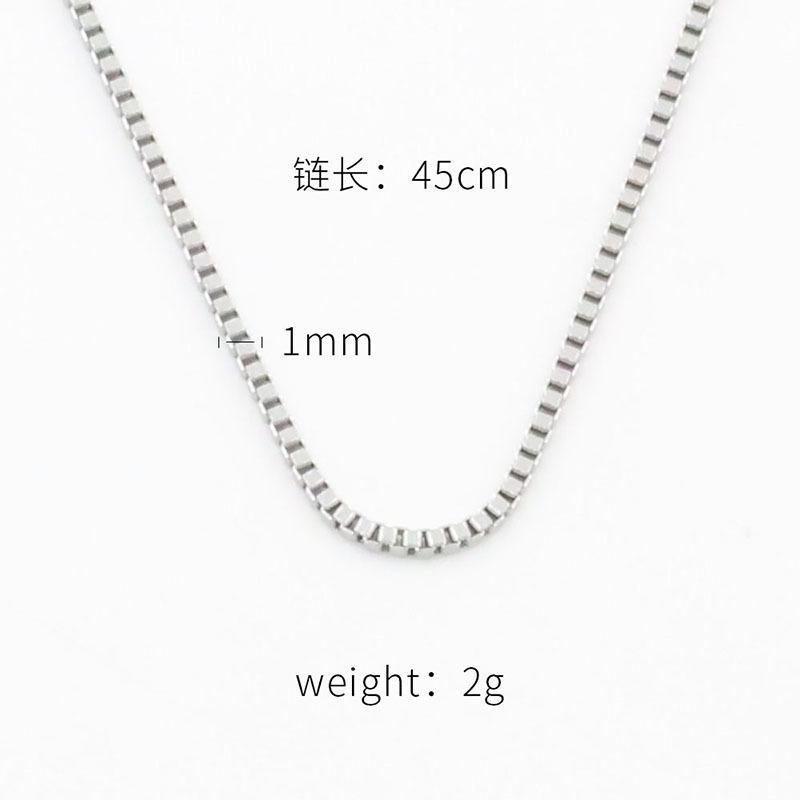 Hip Hop American Stainless Steel Plain Chain Metal Box Necklace Bare Chain Same For Men And Women
Hip Hop American Stainless Steel Plain Chain Metal Box Necklace Bare Chain Same For Men And Women