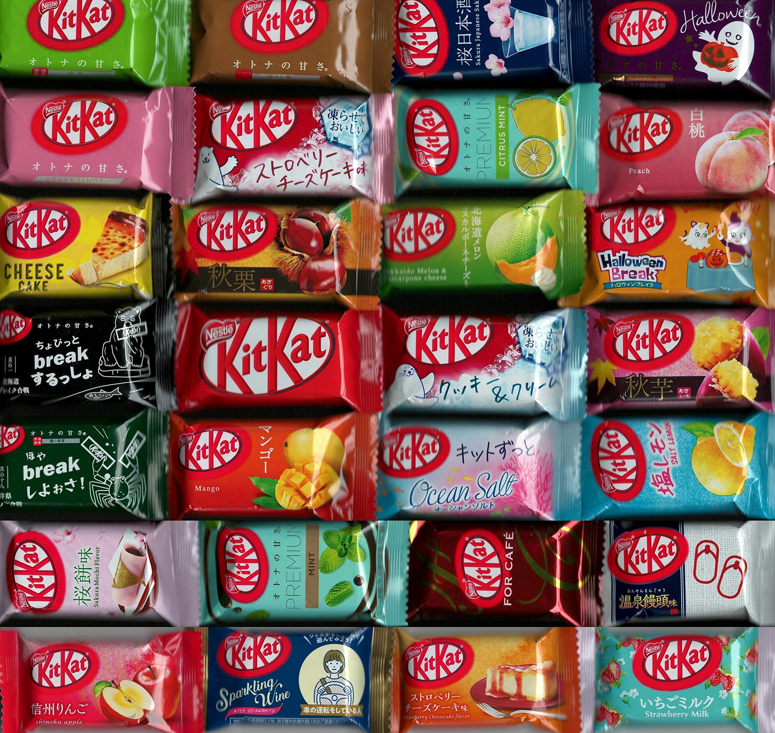 Набор для сравнения вкусов Nestle Japan KitKat Mini из 28 видов батончиков с разными вкусами, всего 28 батончиков, ассорти (Ароматизаторы) Ассортимент!
Набор для сравнения вкусов Nestle Japan KitKat Mini из 28 видов батончиков с разными вкусами, всего 28 батончиков, ассорти (Ароматизаторы) Ассортимент!