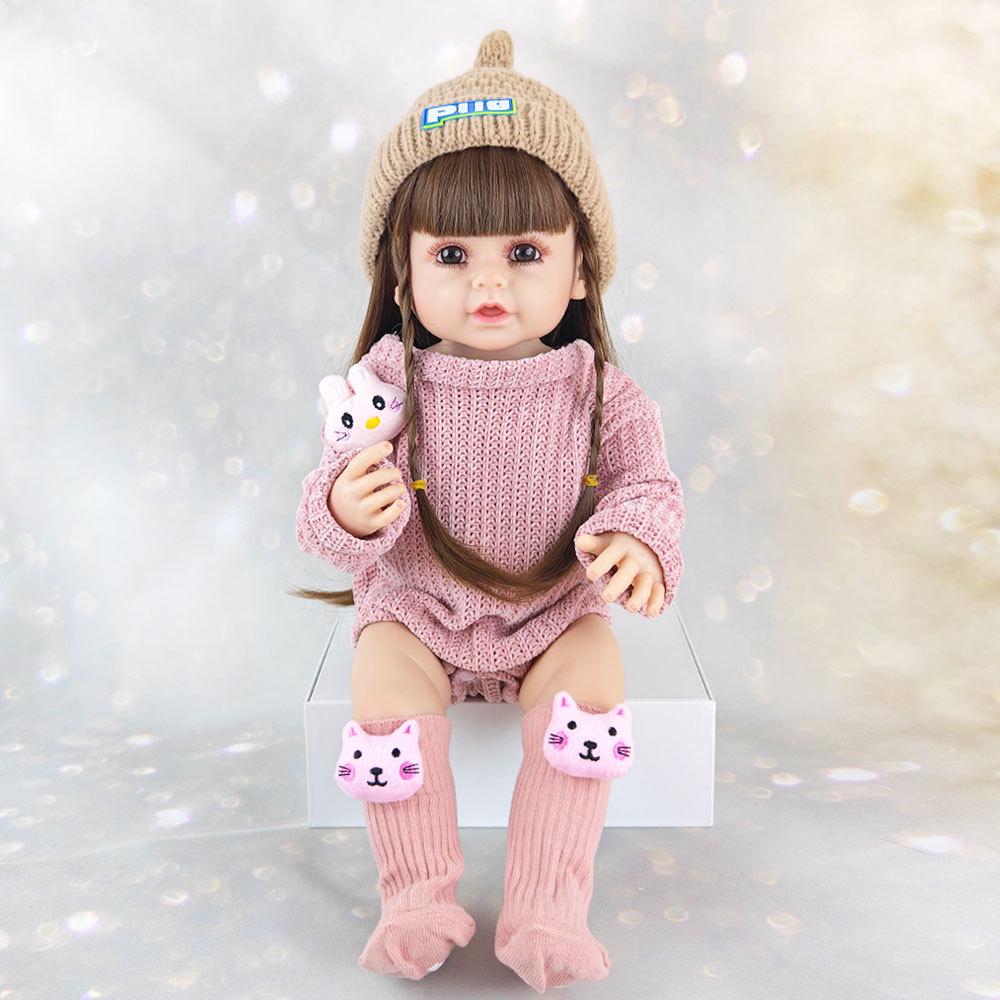 Reborn Silicone Baby Doll Toy with Dress-Up Outfit - Adorable Gift for Birthdays Full Set (Doll + Clothes)
Reborn Silicone Baby Doll Toy with Dress-Up Outfit - Adorable Gift for Birthdays Full Set (Doll + Clothes)