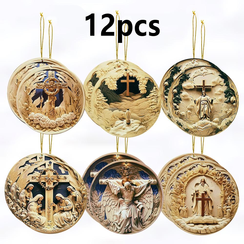 12pcs Christmas Nativity Scene Pendant 8CM Xmas Tree Charm New Nativity Ornaments C
12pcs Christmas Nativity Scene Pendant 8CM Xmas Tree Charm New Nativity Ornaments C