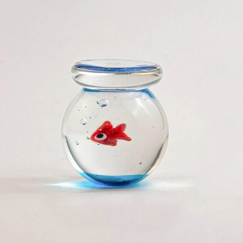 Handmade Mini Glass Fish Tank Cute Mini Pocket Fish Statue Handcrafted Glass Fish Home Ornament Style 6
Handmade Mini Glass Fish Tank Cute Mini Pocket Fish Statue Handcrafted Glass Fish Home Ornament Style 6