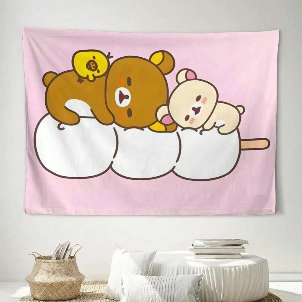 1pc Cozy Rilakkuma Family Wall HangingPolyester 2D Flat PrintGreat Festival Gift for Kawaii Lovers 74x94cm(29x37in)
1pc Cozy Rilakkuma Family Wall HangingPolyester 2D Flat PrintGreat Festival Gift for Kawaii Lovers 74x94cm(29x37in)