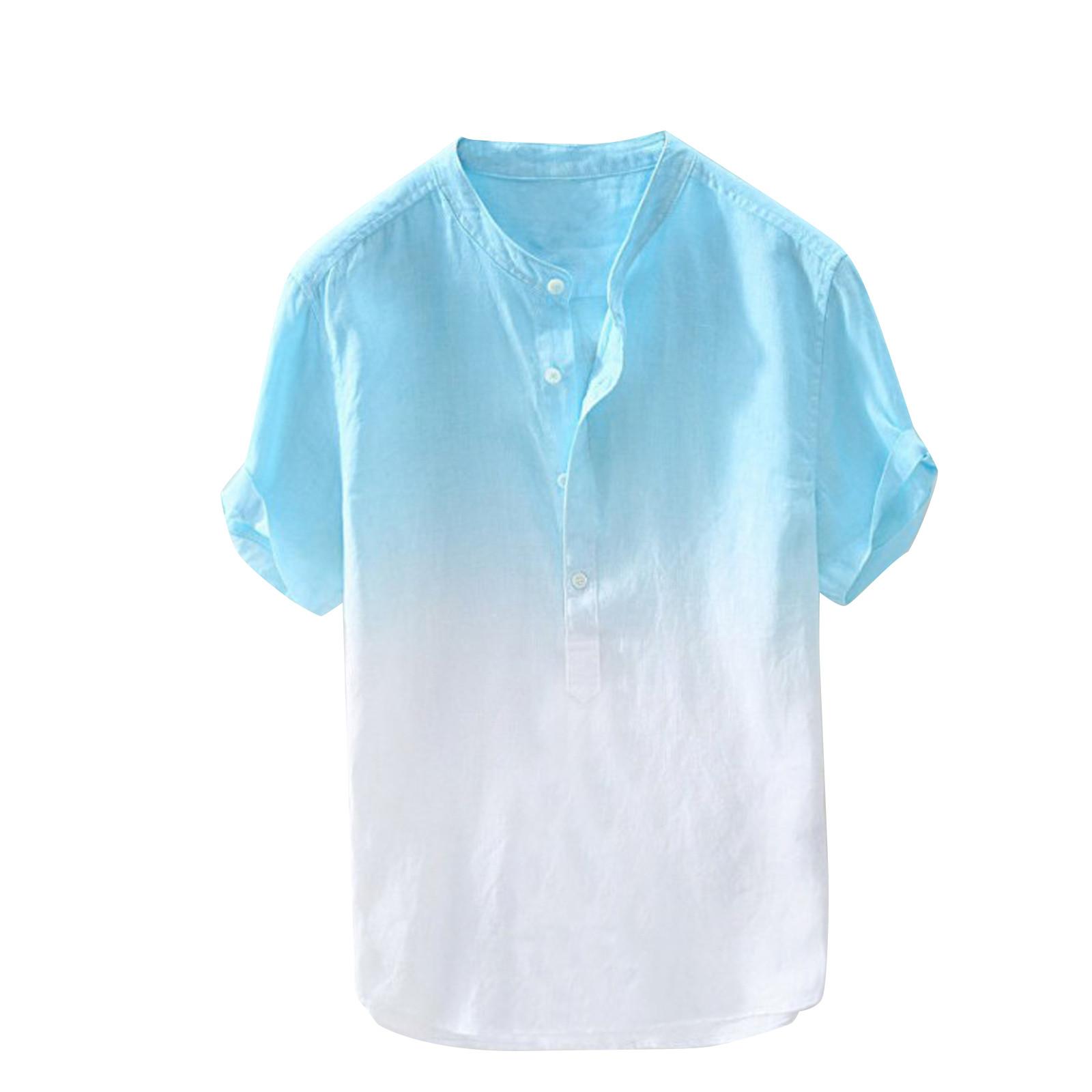 Men Fashion Casual Gradient Color Loose Short Sleeve T-Shirt Top M
Men Fashion Casual Gradient Color Loose Short Sleeve T-Shirt Top M