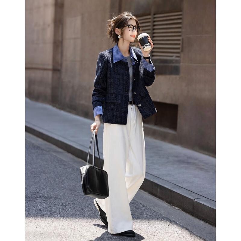 Demana Women s Plaid Detachable Lapel Jacket S
Demana Women s Plaid Detachable Lapel Jacket S