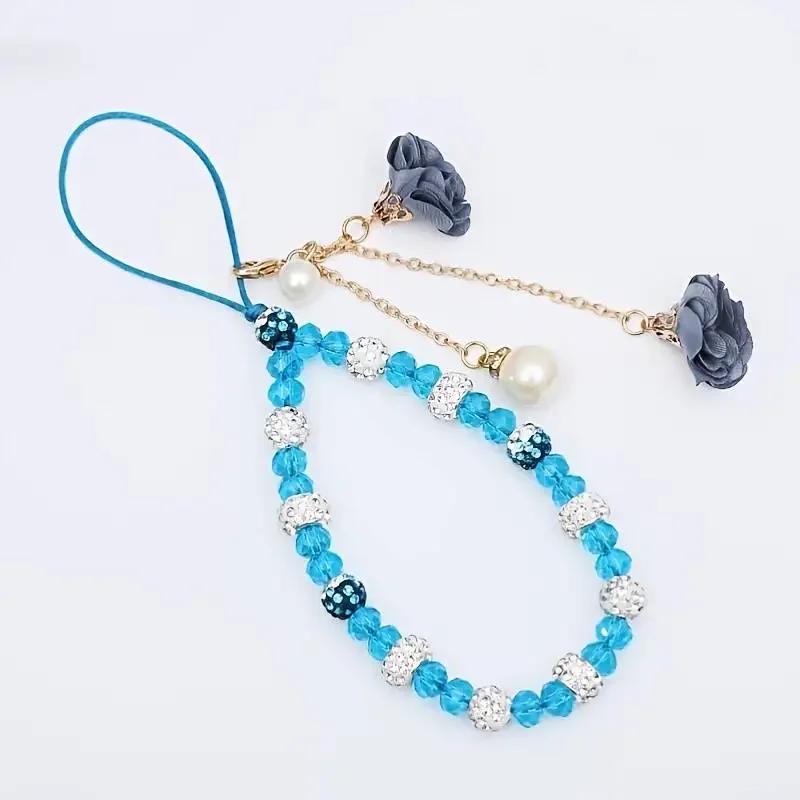 Fashion Pendant Flower Bracelet Mobile Phone Lanyard Crystal Phone Straps Hanging Rope Strap Wrist Rope Anti-lost Lanyard 1
Fashion Pendant Flower Bracelet Mobile Phone Lanyard Crystal Phone Straps Hanging Rope Strap Wrist Rope Anti-lost Lanyard 1