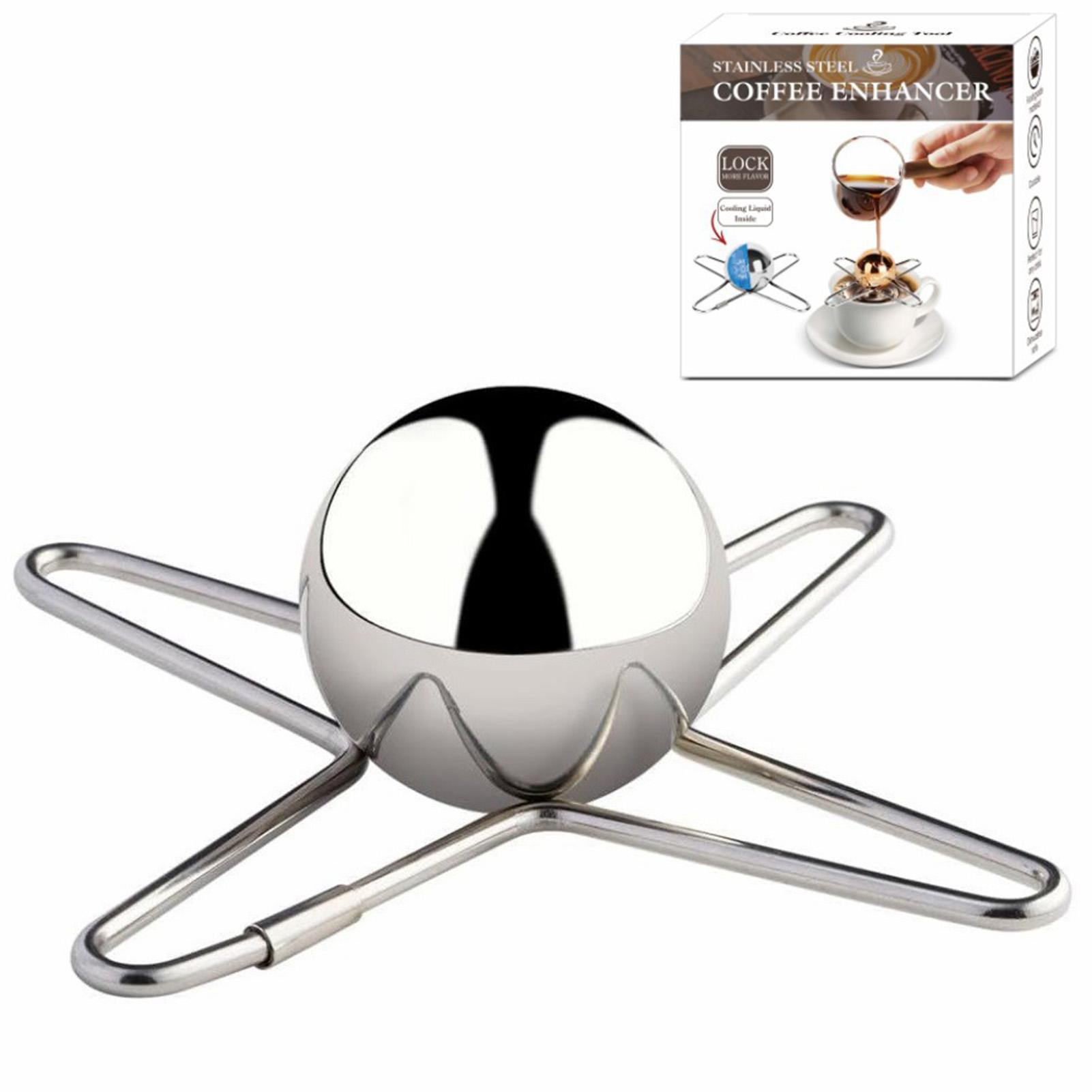 Stainless Steel Coffee Cooling Sphere Reusable Drink Chiller Ice Balls Whiskey Lovers Quick Cooling Non-Diluting Coffee Tea
Stainless Steel Coffee Cooling Sphere Reusable Drink Chiller Ice Balls Whiskey Lovers Quick Cooling Non-Diluting Coffee Tea