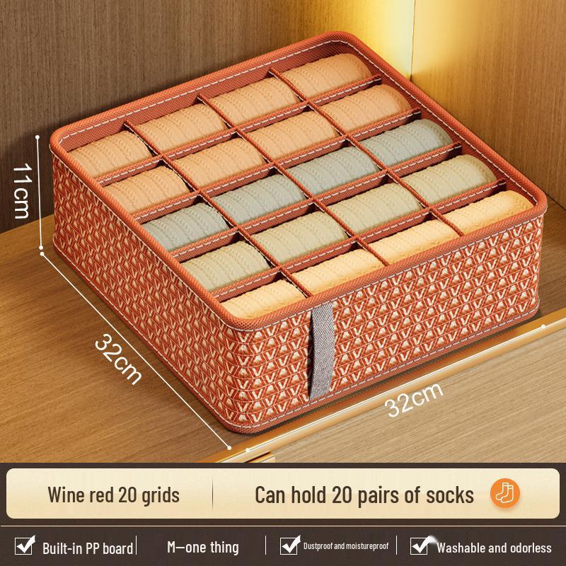 Ящик для хранения нижнего белья из конопли Tianshan - многофункциональный органайзер для спальни, общежития и домашнего гардероба 7-compartment Socks (32*16*11cm)
Ящик для хранения нижнего белья из конопли Tianshan - многофункциональный органайзер для спальни, общежития и домашнего гардероба 7-compartment Socks (32*16*11cm)