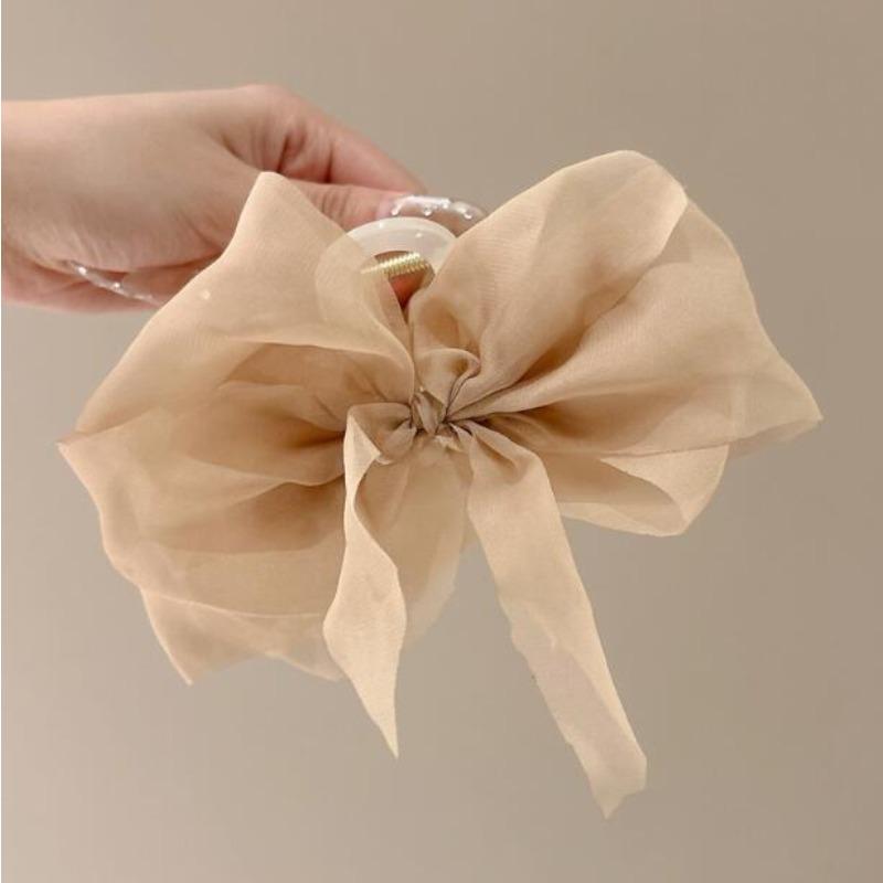 Soft Netted Lace Bow Hairpin with Butterfly Knot At The Back of The Head, Shark-shaped Clip, Elegant and Sophisticated Style кавовий
Soft Netted Lace Bow Hairpin with Butterfly Knot At The Back of The Head, Shark-shaped Clip, Elegant and Sophisticated Style кавовий