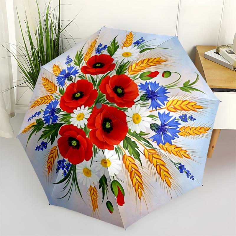1pc Floral Bouquet Automatic Open/Close Folding Umbrella - Compact 8-Rib Design, Daily Use, Perfect Gift for Friends & Family yy251124208
1pc Floral Bouquet Automatic Open/Close Folding Umbrella - Compact 8-Rib Design, Daily Use, Perfect Gift for Friends & Family yy251124208
