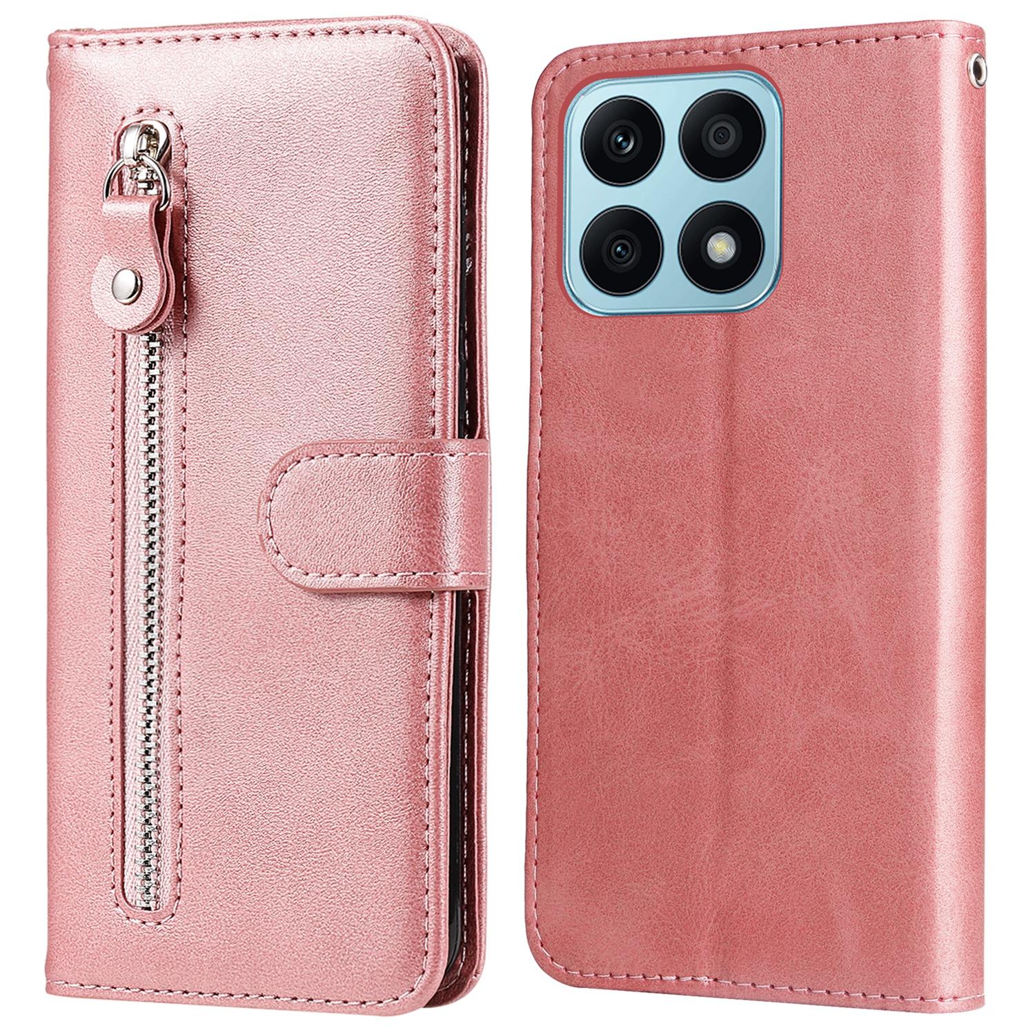 For Honor X8a 4G Calf Texture PU Leather Wallet Zipper Pocket Phone Case Shockproof Stand Cover Pink
For Honor X8a 4G Calf Texture PU Leather Wallet Zipper Pocket Phone Case Shockproof Stand Cover Pink