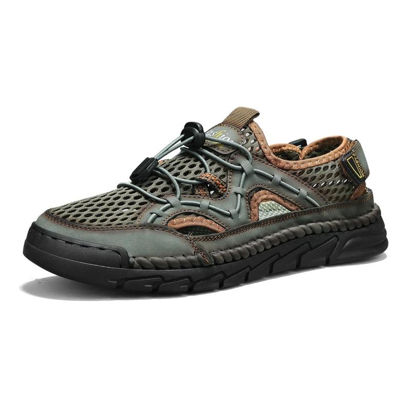 Men s Leather Beach Sandals Quick Dry Water Shoes Non Slip Summer Outdoor Walking Flip Flop Cool Casual Sandalias Para Hombre 38 армия зеленый
Men s Leather Beach Sandals Quick Dry Water Shoes Non Slip Summer Outdoor Walking Flip Flop Cool Casual Sandalias Para Hombre 38 армия зеленый
