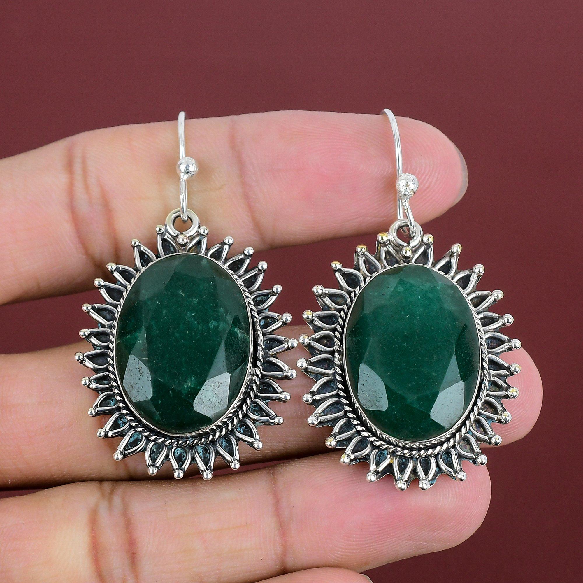Faceted Zambian Emerald Earring Handmade Gemstone Jewelry 925 Sterling Silver Earrings Latest Design Earring Engagement Gifts Silver Jewelry
Faceted Zambian Emerald Earring Handmade Gemstone Jewelry 925 Sterling Silver Earrings Latest Design Earring Engagement Gifts Silver Jewelry