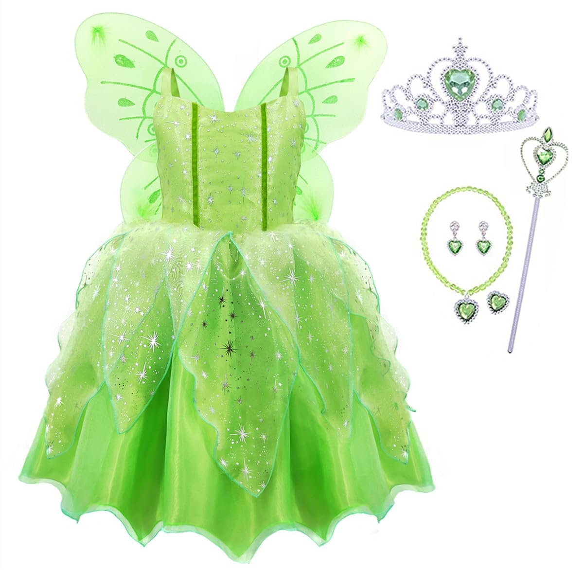 Tinkerbell Dress Costume Children Butterfly 7 Piece Set Tinkbell Fairy Fairy Girl Princess Dress Costume Children Cosplay Flower Fairy Spirit
Tinkerbell Dress Costume Children Butterfly 7 Piece Set Tinkbell Fairy Fairy Girl Princess Dress Costume Children Cosplay Flower Fairy Spirit