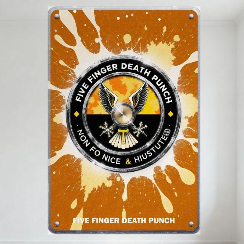 Five Finger Death Punch Non-Fiction & Justified (R) Vintage Metal Tin Sign, Rock Band Home Wall Decor for Man Cave Bar Cafe 20x30cm(7.8x11.8inch)
Five Finger Death Punch Non-Fiction & Justified (R) Vintage Metal Tin Sign, Rock Band Home Wall Decor for Man Cave Bar Cafe 20x30cm(7.8x11.8inch)