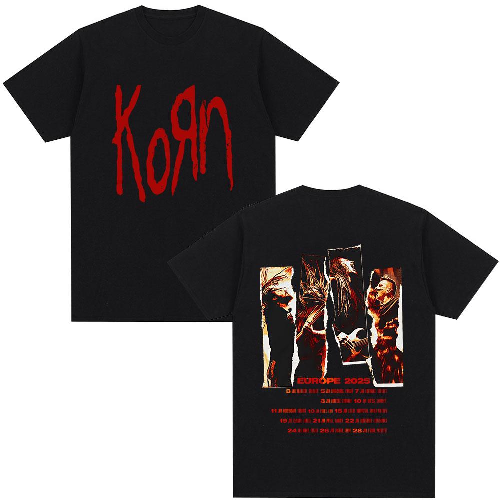 Korn Europe Tour 2026 Merch T Shirt Metal Gothic Rock Band T Shirts Men Women Cotton Oversized Short Sleeve T-shirt Streetwear 5XL різнокольоровий
Korn Europe Tour 2026 Merch T Shirt Metal Gothic Rock Band T Shirts Men Women Cotton Oversized Short Sleeve T-shirt Streetwear 5XL різнокольоровий