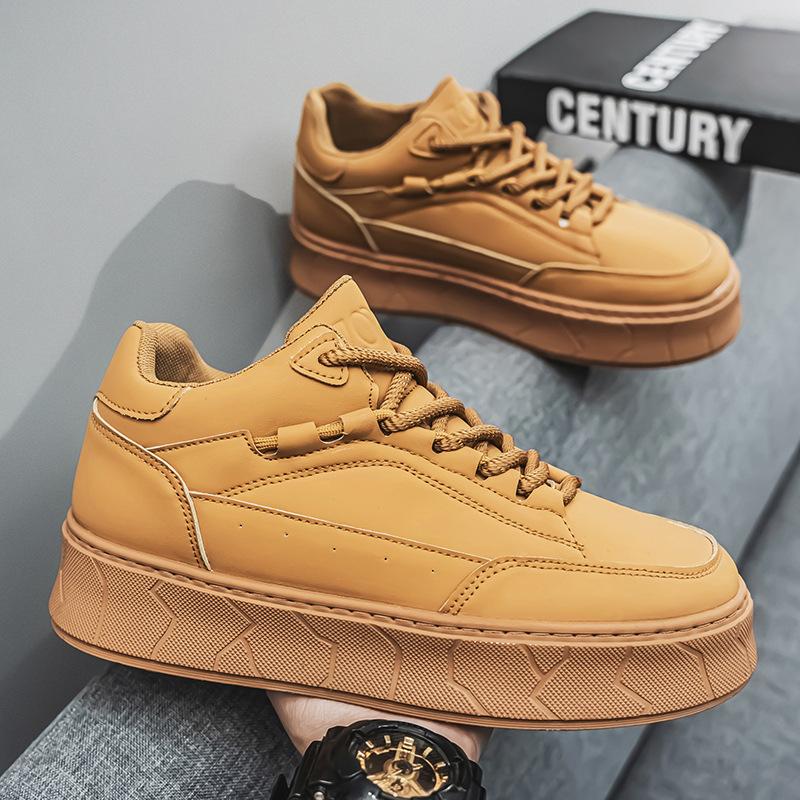 Men s shoes autumn and winter tide brand versatile casual thick baseplate shoes leather surface increase work wear-resistant non-slip Zhongbang shoes 39
Men s shoes autumn and winter tide brand versatile casual thick baseplate shoes leather surface increase work wear-resistant non-slip Zhongbang shoes 39