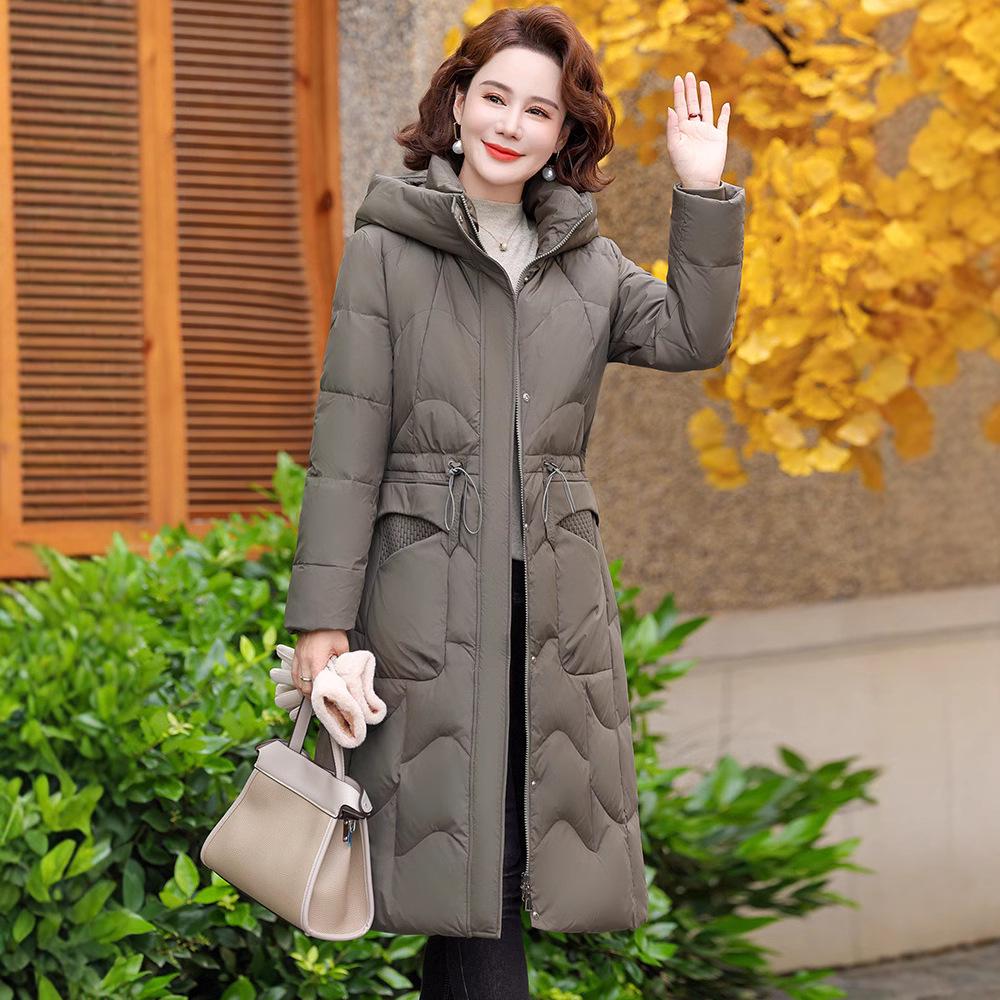 Women s Genuine Mid-Length Hooded Down Jacket, Slimming Over-Knee Design, 90% White Duck Down for Middle-Aged and Elderly 5XL (suggested 151-165 jin) хакі
Women s Genuine Mid-Length Hooded Down Jacket, Slimming Over-Knee Design, 90% White Duck Down for Middle-Aged and Elderly 5XL (suggested 151-165 jin) хакі