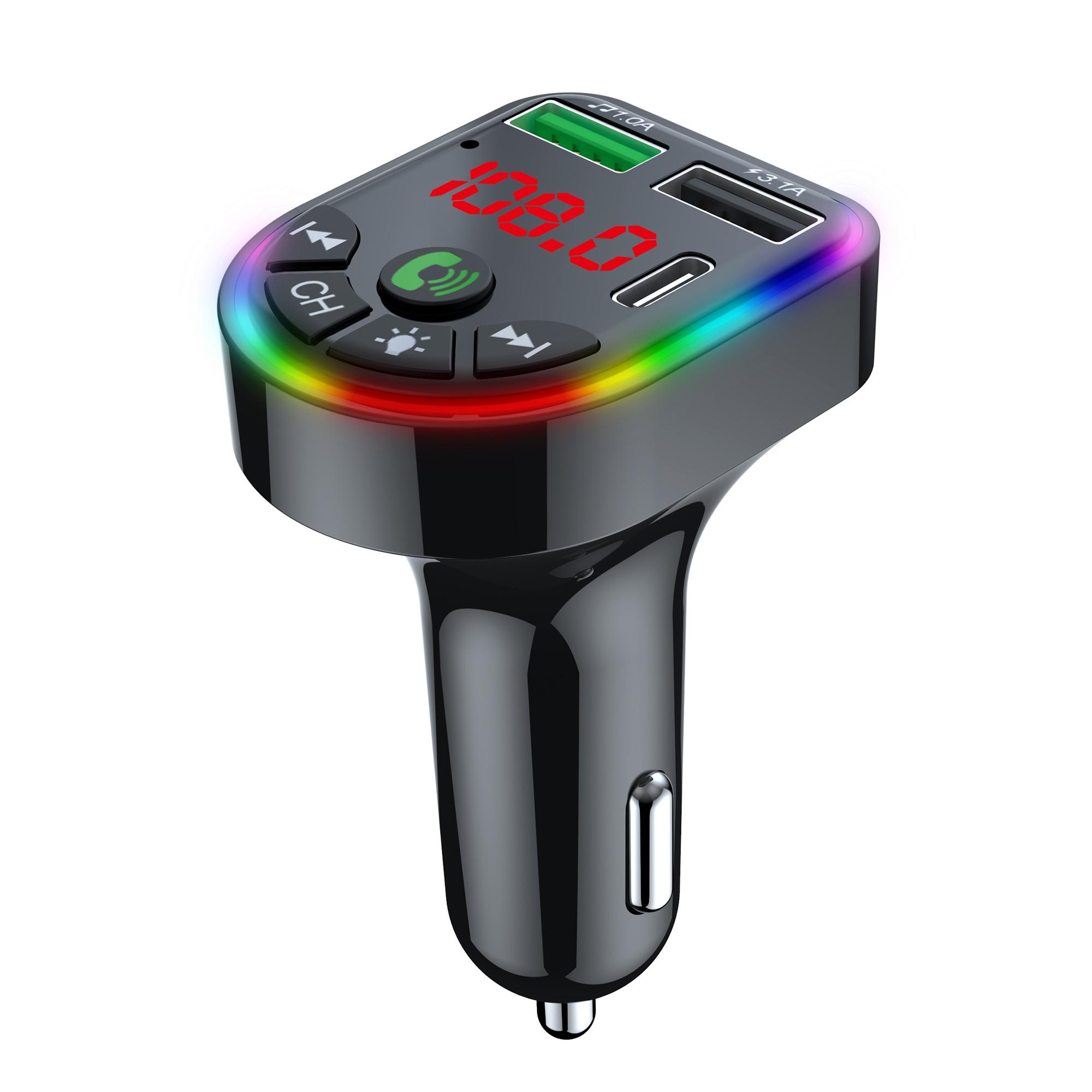 F20 Car Bluetooth-compatible FM Transmitter MP3 Player PD+Fast USB Charger Handsfree Car Kit Adapter Type A
F20 Car Bluetooth-compatible FM Transmitter MP3 Player PD+Fast USB Charger Handsfree Car Kit Adapter Type A