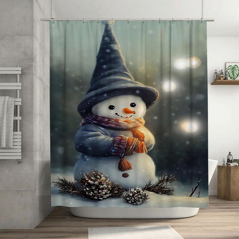 Tuniu Festive Snowman Shower Curtain Winter Holiday Decor Cute Funny Christmas Bathroom Set Waterproof Cozy Home Accent W60H190(CM)-1 Pcs
Tuniu Festive Snowman Shower Curtain Winter Holiday Decor Cute Funny Christmas Bathroom Set Waterproof Cozy Home Accent W60H190(CM)-1 Pcs