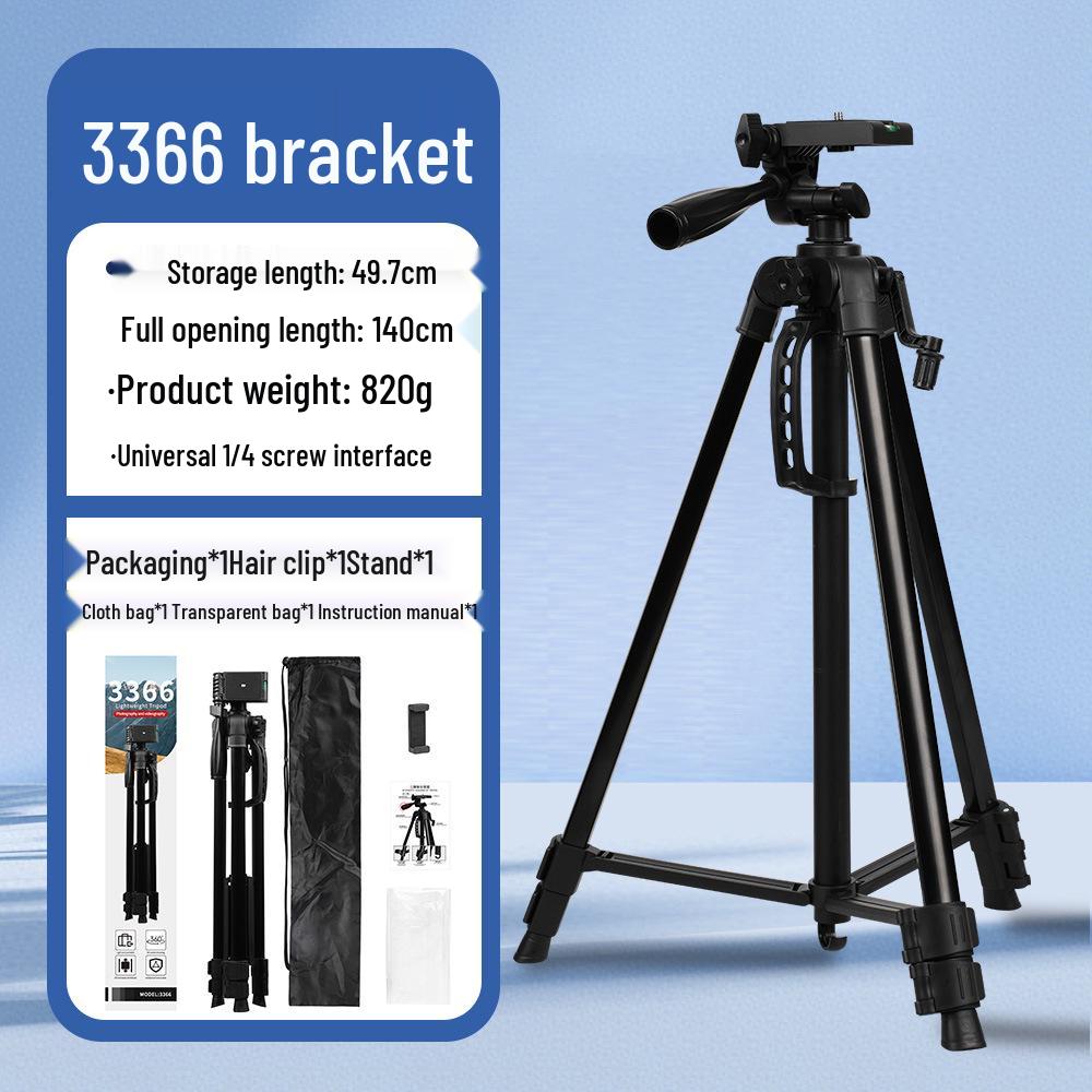 3366 Universal Tripod for Cameras & Phones - Video Recording, Photography, Live Streaming
3366 Universal Tripod for Cameras & Phones - Video Recording, Photography, Live Streaming