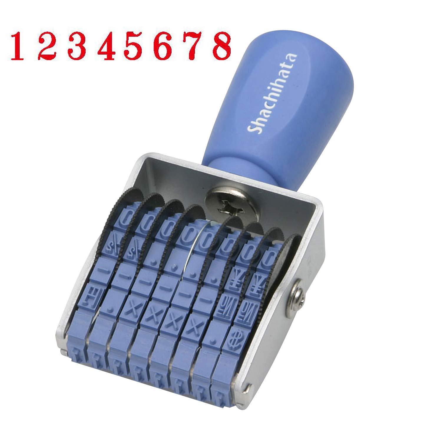 Shachihata Stamp, Rotating Rubber Stamp, 8-Digit European Font, Size 3, Impression Size: Approx. 36 x 6 mm, Mincho Font
Shachihata Stamp, Rotating Rubber Stamp, 8-Digit European Font, Size 3, Impression Size: Approx. 36 x 6 mm, Mincho Font
