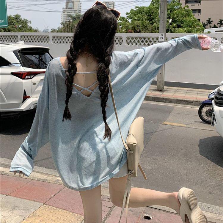 Crossback Hollow Design Long Sleeve Ice Silk Cardigan - Lightweight Summer Sun Protection Top M (40-50 kg) синій
Crossback Hollow Design Long Sleeve Ice Silk Cardigan - Lightweight Summer Sun Protection Top M (40-50 kg) синій