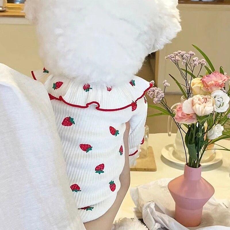 Süße Spitze Erdbeer Hunde Kleidung Rock Haustier Teddy Sommerkleid ung Schoner atmungsaktive Kleidung Welpen Obst Weste Hund Zubehör
Süße Spitze Erdbeer Hunde Kleidung Rock Haustier Teddy Sommerkleid ung Schoner atmungsaktive Kleidung Welpen Obst Weste Hund Zubehör